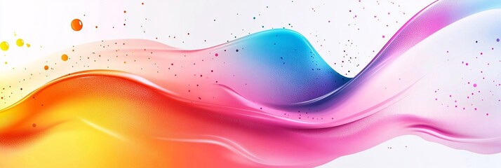 Vibrant Abstract Vector Background with Colorful Artistic Shapes