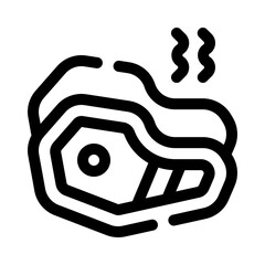 Steak line icon