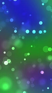 Smooth Green and Blue Gradient Potrait with White Dots
