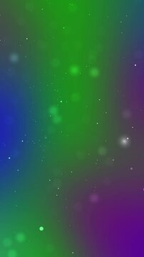 Gradient Potrait with Green and Purple Enhanced by White Specks
