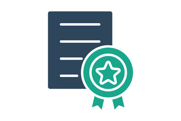 Experience icon. solid icon style. icon related to branding. business elements vector illustration