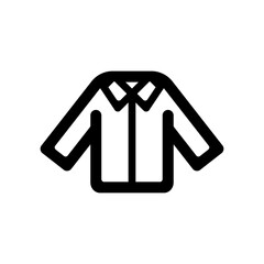 襟つきのシャツのアイコンイラスト