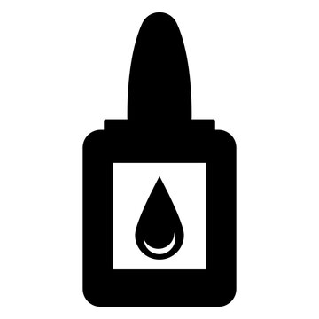 Icono silueta de botella de pl&aacute;stico con gota