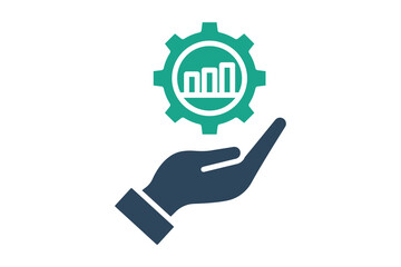 Impact icon. solid icon style. icon related to branding. business elements vector illustration