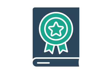 Guideline icon. solid icon style. icon related to branding. business elements vector illustration