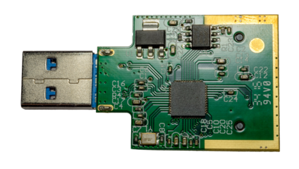  circuit électronique clé USB, lecteur de carte SD, PNG fond transparent