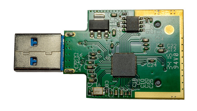  circuit &eacute;lectronique cl&eacute; USB, lecteur de carte SD, PNG fond transparent