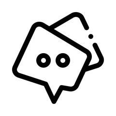 Chat Bubble line icon