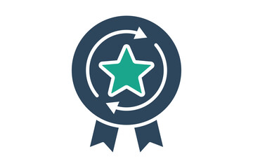 Consistency icon. solid icon style. icon related to branding. business elements vector illustration