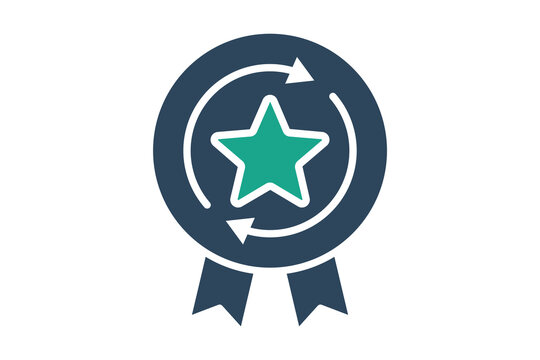 Consistency icon. solid icon style. icon related to branding. business elements vector illustration