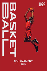 Basketball flyer with grunge style  © Marco
