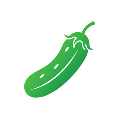     Cucumber Vegetables isolated on white