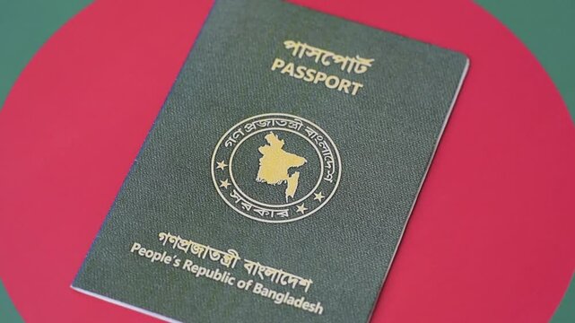 International passport of Bangladeshi citizen for global business, emigration and travelling