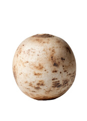 A pale, mottled sphere, resembling a celestial body with a weathered surface