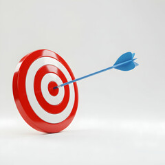 Achieve Your Goals Bullseye Target with Arrow  Success Accuracy and Precision