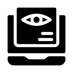 Spyware glyph icon