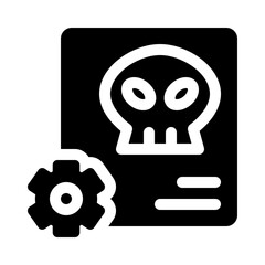 Social engineering glyph icon