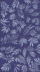 Leaves pattern autumn cozy branches and trees