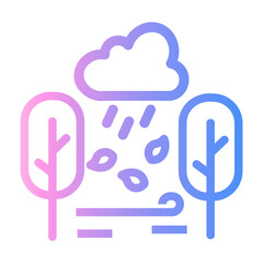 autumn Line Gradient Icon