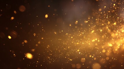 Golden dust floating in sunlight, a serene and spiritual moment of peace and light