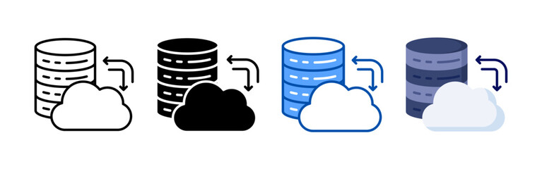 Migration icon set bundle. Multi style icon collection perfect for websites, apps, and presentations. Simple vector icon collection