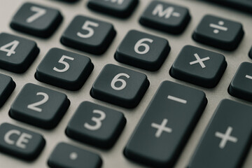 Fototapeta premium Close-up of a calculator keyboard.