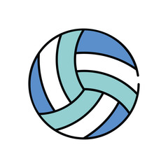 Volleyball vector icon stock illustration