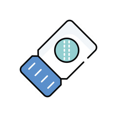 Spots Ticket vector icon stock illustration