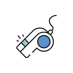 Whistle vector icon stock illustration 