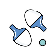 Table Tennis vector icon stock illustration