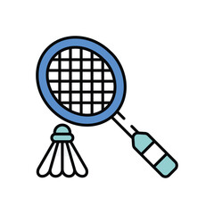 Badminton vector icon stock illustration