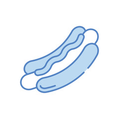Hot Dog vector icon stock illustration