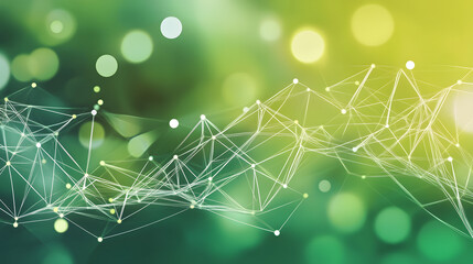 geometric green tech background