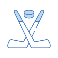 Ice Hockey vector icon stock illustration