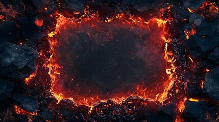 A cozy campfire template radiates warmth and connection, ready for your creative touch.