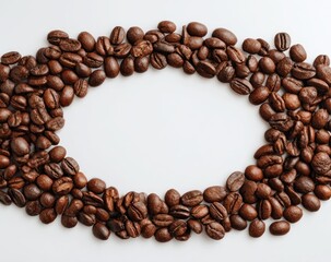 Coffee beans frame