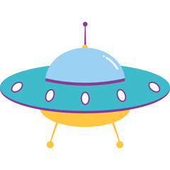UFO Flat Illustration