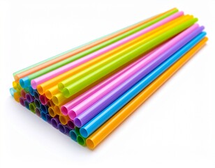 Fototapeta premium Drinking straw isolated on white background 