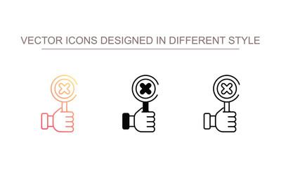 Strike icon design with white background stock illustration