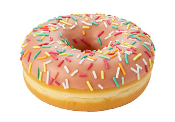 Isolated Donut with Sprinkles