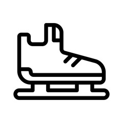 Obraz premium skates line icon