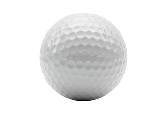 Isolated Dimpled White Golf Ball Sport Equipment