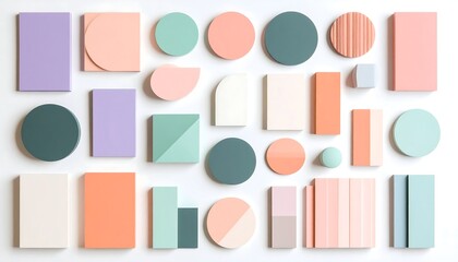 Abstract colorful shapes design