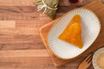 Zongzi, alkaline rice dumpling for Dragon Boat Festival food.