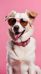 dog with sun glasses 