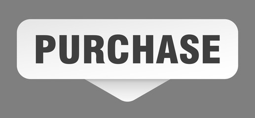 purchase sticker. purchase sign isolated on gray background