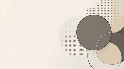 Abstract background with circles and dots