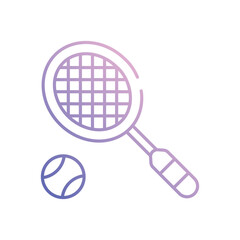 Tennis vector icon stock illustration 