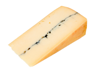 Morbier, fromage fabriqué dans le Jura en France / Fond transparent	