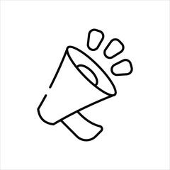 Announcement vector icon stock illustration 